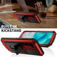 thumbnail image 6 of Allytech Case for Samsung Galaxy S23 5G, Built-in Screen Protector Slide Camera Cover Kickstand Full Body Protection Heavy Duty Rugged Dust Proof Case for Samsung S23, Red, 6 of 7
