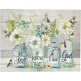 thumbnail image 7 of Shuweienphant Farmhouse Bathroom Wall Art Flower Butterfly Floral Pictures Decor Inspirational Quotes Mason Jar Canvas Painting Print Artwork Modern Home Framed for Living room Bedroom 16/inX20/in, 7 of 7