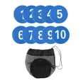 thumbnail image 3 of 10 marcadores numerados para el suelo, tapetes de entrenamiento de habilidades, velocidad, agilidad, gimnasio, práctica de suelo, marcadores de disco Azul, 3 of 8