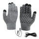 thumbnail image 2 of Guantes Calefactables Usb, de Punto, con Dedos Completos, para Pantalla Táctil, de Invierno, con Alimentación Usb, Negros o Grises, 1 Par para Actividades Al Aire Libre, 2 of 6