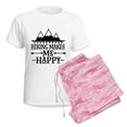 thumbnail image 6 of CafePress - Hiking Makes Me Happy Pajamas - Women's Short Sleeve Print T-Shirt and Pants Light Cotton Pajama Set, 6 of 7