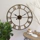 thumbnail image 3 of Reloj de pared Reloj silencioso sin tictac para cocina interior con Oro Gloria Reloj de pared decorativo de cuarzo, 3 of 8