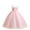 Pink, variant on Girl's Princess Tulles Dress Lace Pageant Maxi Dress Wedding Flower Girl Dress Party Mesh Maxi Formal Gowns for Teens Child Boho Dress 8Y