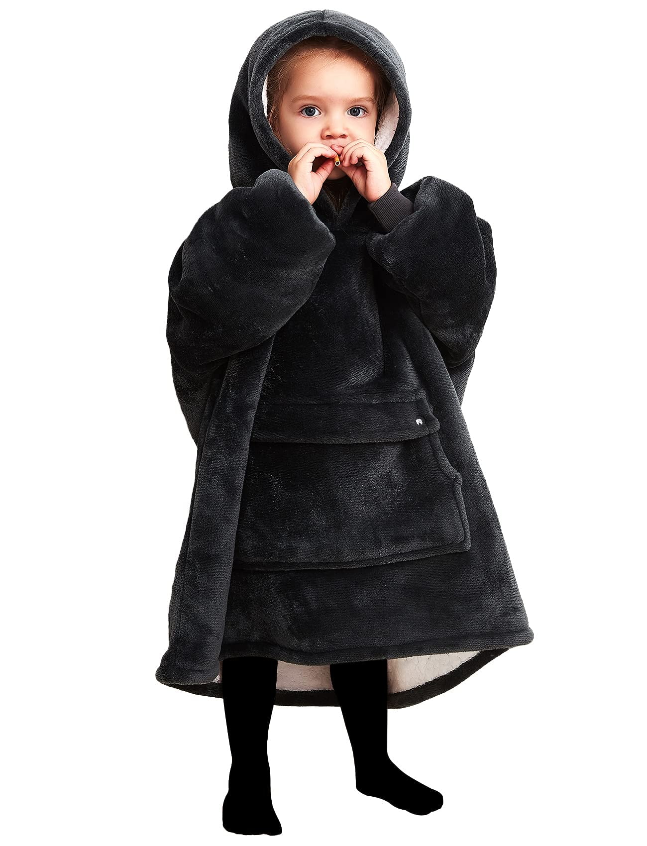 Wearable Blanket Hoodie for Kids Toddlers 26YR Sherpa Blanket