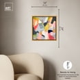 thumbnail image 5 of Just A Few Pops Colorful Pastel Boho Abstract Canvas Wall Art by Art Remedy, Gold Floater Frame, 16"x24", 5 of 7