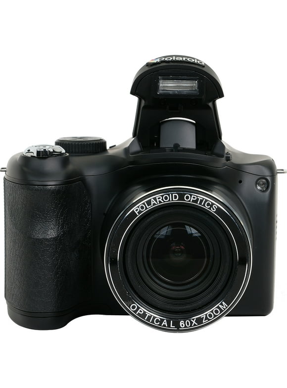 Open Box Polaroid iE6035 18MP 60x Optical Zoom Digital Camera, Black