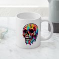 thumbnail image 4 of CafePress - Vibrant Melting Skull - 20 Oz White Ceramic Mega Mug, 4 of 5