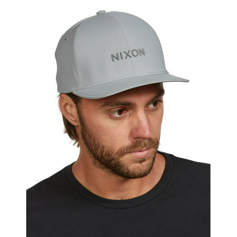 Quick Cap Hat Silver) (Small/Medium, Men\'s Dry FlexFit Nixon FF Delta