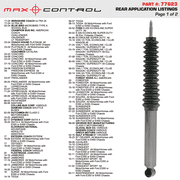 Gabriel 77623 Max Control Rear Monotube Shock Absorber fits Fits Ford E350, E450, Berkshire, Blue Bird, Champion, Coachmen, Dutchmen, Dynamax, Entegra, Fleetwood, Forest River, Gulf Stream (1 pack)