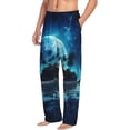 thumbnail image 6 of Sikiie Hawaiian Beach Pirate Moon Mens Pajama Pants Sleep & Lounge Pants, PJ Bottoms With elastic waistb and Pockets Medium, 6 of 6