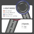 thumbnail image 4 of BERGUF Professional Ionic Hair Dryer, 130000 RPM High-Speed Brushless Motor Negative Ionic Blow Dryer for Fast Drying, Low Noise Thermo Control Blow Dryer with Magnetic Diffuser and Nozzle (Grey), 4 of 8