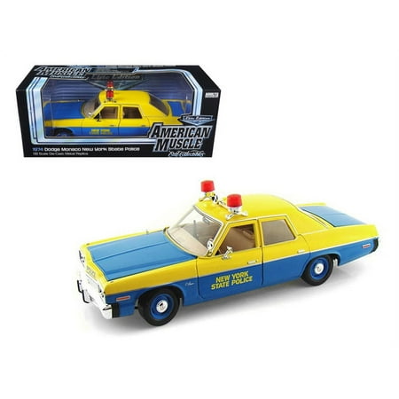 1974 Dodge Monaco New York State Police 1/18 Diecast Model Car by Autoworld