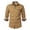 Khaki, variant on jjayotai Mens Long Sleeve Lapel Tops Clearance Mens Casual Fashion Corduroy Dress Shirt Plaid Turndown Collar Long Sleeve Inner Contrast Button Down Shirt Regular Fit Business Blouse Tops