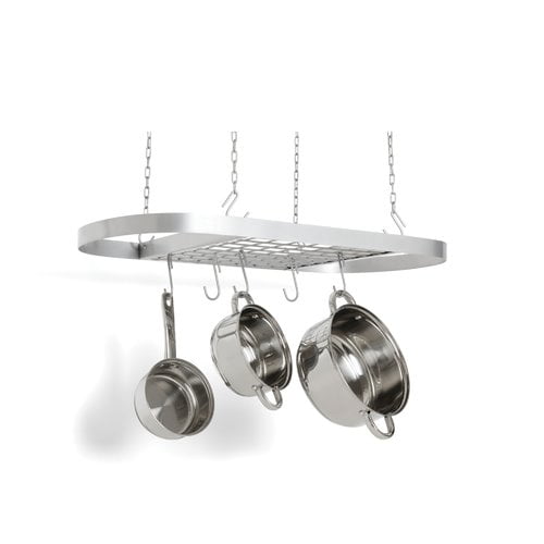 Fox Run Brands Stainless Steel Oval Hanging Pot Rack Walmart Com Walmart Com