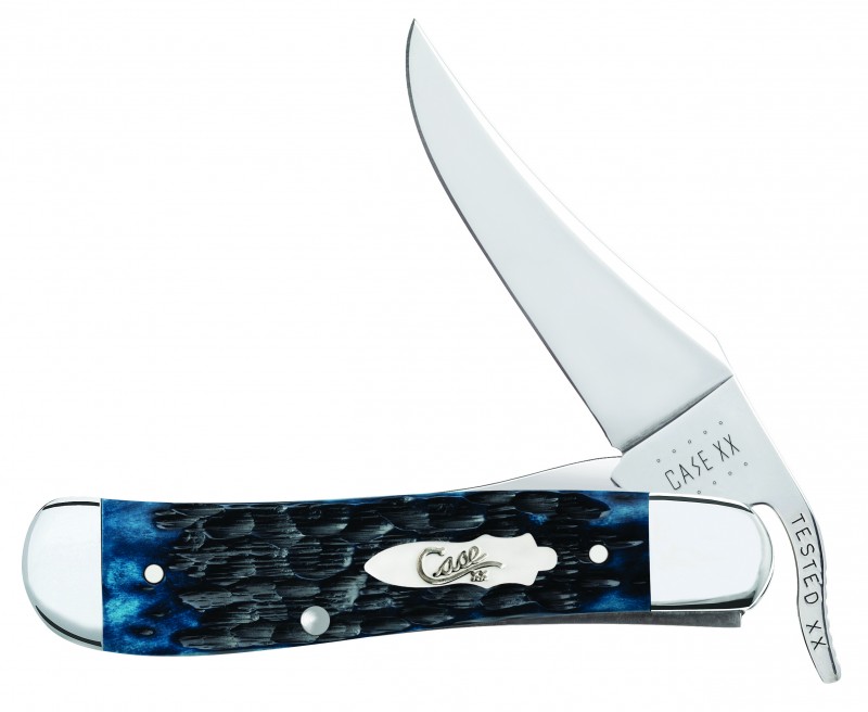 Case xx Russlock Knife Jigged Blue Denim Bone Stainless 10884 Pocket