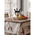 thumbnail image 6 of Vintage Texas Star Wooden Table Cloth, Waterproof Tablecloth for Rectangle Tables, Farmhouse Berry Country Reusable Washable Fabric Table Cover for Restaurant Kitchen Dining Tables 60"x84", 6 of 9