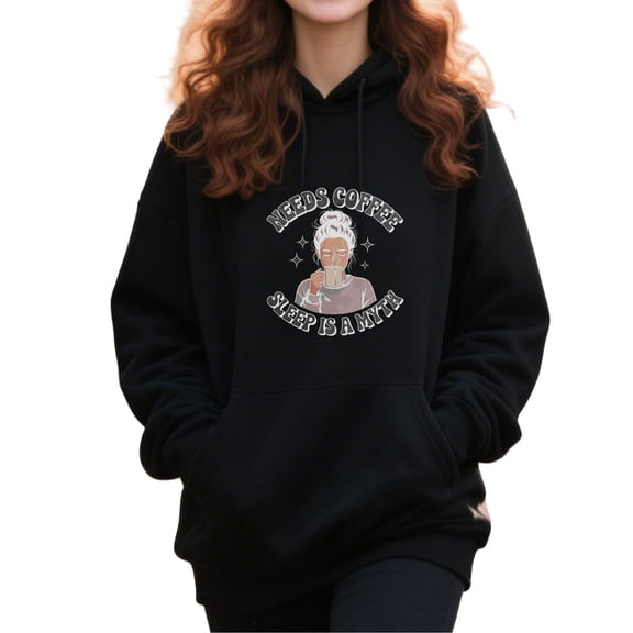 Cozy Coffee Mom Quotes Hoodie for Men and Women, Unisex Pullover Hooded Sweatshirt, Comfortable Cotton Poly Blend, Mom Life Casual Outfit
