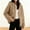 Beige, variant on Women's Comfy Warm Jacket Plus Size Zip up Hoodie Fleece Winter Coat Soft Fuzzy Cardigan with Pockets New Pinky XXL
