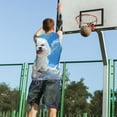 thumbnail image 5 of Naloa Cute Cloud Bichon Frise Basketball Jersey Reversible Men's Mesh Athletic Sports Shirts Training Practice S-4XLMedium, 5 of 6