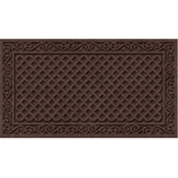 18 x 30 In. Doormat Iron Lat- Walnut