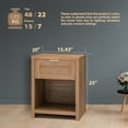thumbnail image 4 of ARKANTOS Large Nightstand Set of 2, Farmhouse Style Bedside Tables, for Bedroom and Living Room, Natural Oak, 4 of 13