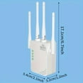 thumbnail image 2 of 300Mbps Wireless WiFi Repeater Signal Booster Dual Band 2.4G WiFi Extender 802.11Ac Gigabit WiFi Amplifier US-Plug, 2 of 6