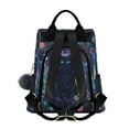 thumbnail image 2 of FORMRS Women's Travel Backpack Purse Anti-Theft Hidden Pockets Casual Shoulder Bag, Floral Black Cat Pattern, 2 of 7