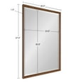 thumbnail image 6 of Kate and Laurel Calter Framed Wall Mirror, 25.5x37.5, Walnut Brown, 6 of 7