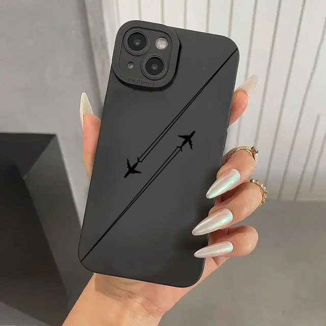 Premium Airplane Pattern Phone Case For iPhone 16 15 Pro Max Cases iPhone 14 13 12 11 Pro XS Max XR 7 8 Plus Soft Silicone Cover tzw