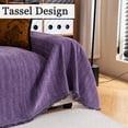 thumbnail image 3 of Jessy Home Sofa Cover Slipcover Couch Cover Protector Durable Multi-Function Furniture Cover for Dogs Cats Home Decor 71"x 150"Purple, 3 of 8