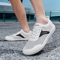 thumbnail image 7 of Men's Wide Toe Sports Shoes, Breathable Mesh Anti-Slip Running & Badminton Sneakers, Extra Comfort for Long Standing, Spring/Summer Outdoor Fitness & Casual Wear, 7 of 7