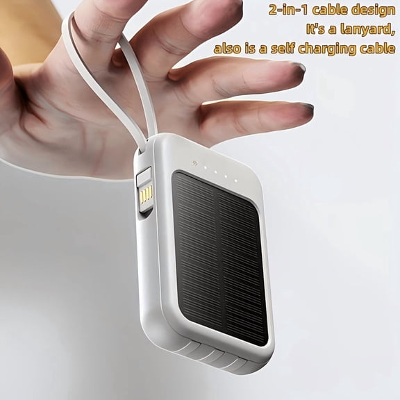 Outdoor Emergency Portable Battery Backup Power with Retractable Light and SOS Button,20000mAh Camping Power Generator, Fast Charger for iPhone and Android, Tablets, USB Devices