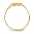 thumbnail image 2 of Real 14kt Yellow Gold 10.0x8.5mm Closed Back Signet Ring Size: 6; for Adults and Teens; for Women and Men, 2 of 5
