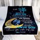 thumbnail image 2 of LHSHID Personalized to My Wife Blanket from Husband I Love You You are My Life Moon Wife Birthday Anniversary Valentines Day Christmas Customized Fleece Throw Blanket, 2 of 5