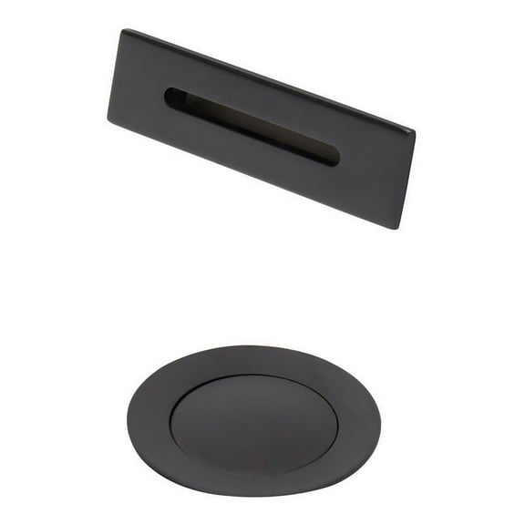 Wyndham Collection 2.5" Brass Universal Square Bathtub Trim Kit in Black
