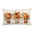 thumbnail image 2 of Funda de almohada de nailon y elastano, decoración navideña, 50 x 30 cm, ideal para el Día de Acción de Gracias, sofá, dormitorio, Halloween, otoño, decoración del hogar, adornos navideños., 2 of 6