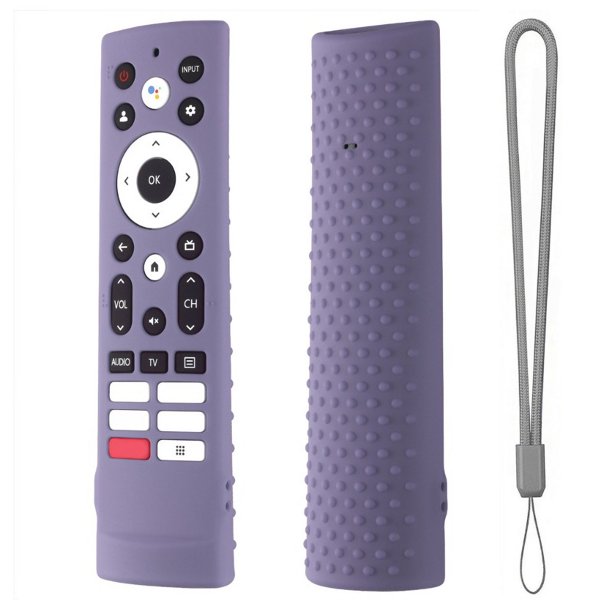 Funda Remota De Silicona Bes Para Hisense ERF3A90 ERF3D90H Control Remoto Protección Completa De La Manga Parachoques Protector Brillante Protecto