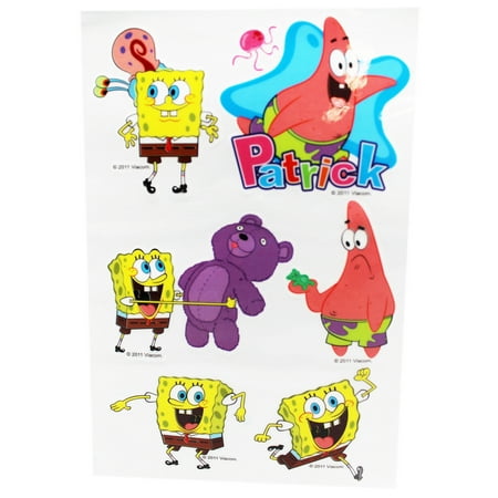 Spongebob Squarepants and Patrick Best Friends Rub-On