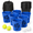 Blue and Black-Large, variant on Blue Glow in Dark Large Giant Yard Pong Outdoor Toss Game Set