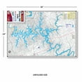 thumbnail image 4 of Kingfisher Maps Waterproof Lake Map Center Hill Lake Tennessee, 24” x 36” 0.2lb, 4 of 5
