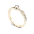 thumbnail image 2 of 3/8 Carat T.W. Diamond Bypass Criss-Cross Shank Classic 10kt Yellow Gold Engagement Ring, 2 of 5