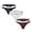 3Pack:Black&White&Red, variant on TANBOM Men's Striped T-Back Thong Bulge Pouch Soft Breathable Tagless Design Comfortable G-Strings Black M