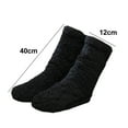 thumbnail image 2 of Furry Leg Warmers over Knee High Fuzzy Socks Plush Slipper Stockings High Long Furry Leg Winter Home Sleeping Socks for Women Men,Style 1, 2 of 5