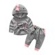 thumbnail image 2 of 2 Unids/Set Bebé Recién Nacido Otoño Invierno Dibujos Animados Dinosaurio Con Capucha Top + Pantalones (90)-178979,03 Likrtyny Bebé, 2 of 7
