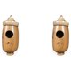 thumbnail image 2 of sweethay Casa de pájaros de resina Retro para colgar en el exterior, casa para mascotas, patio trasero, jardín, porche frontal, ventana, Tipo 1 2Conjunto, 2 of 6