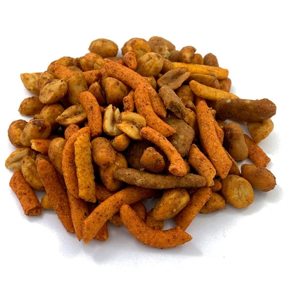 Needzo Spicy Cajun Party Mix, Summer Snacks. Pack of 2, 7 Ounces per Bag