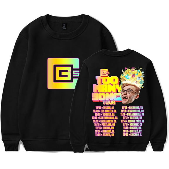 CG5 Too Many Songs Tour Merch Long Sleeve Tee Women Men Fashion Crewneck Sweatshirts