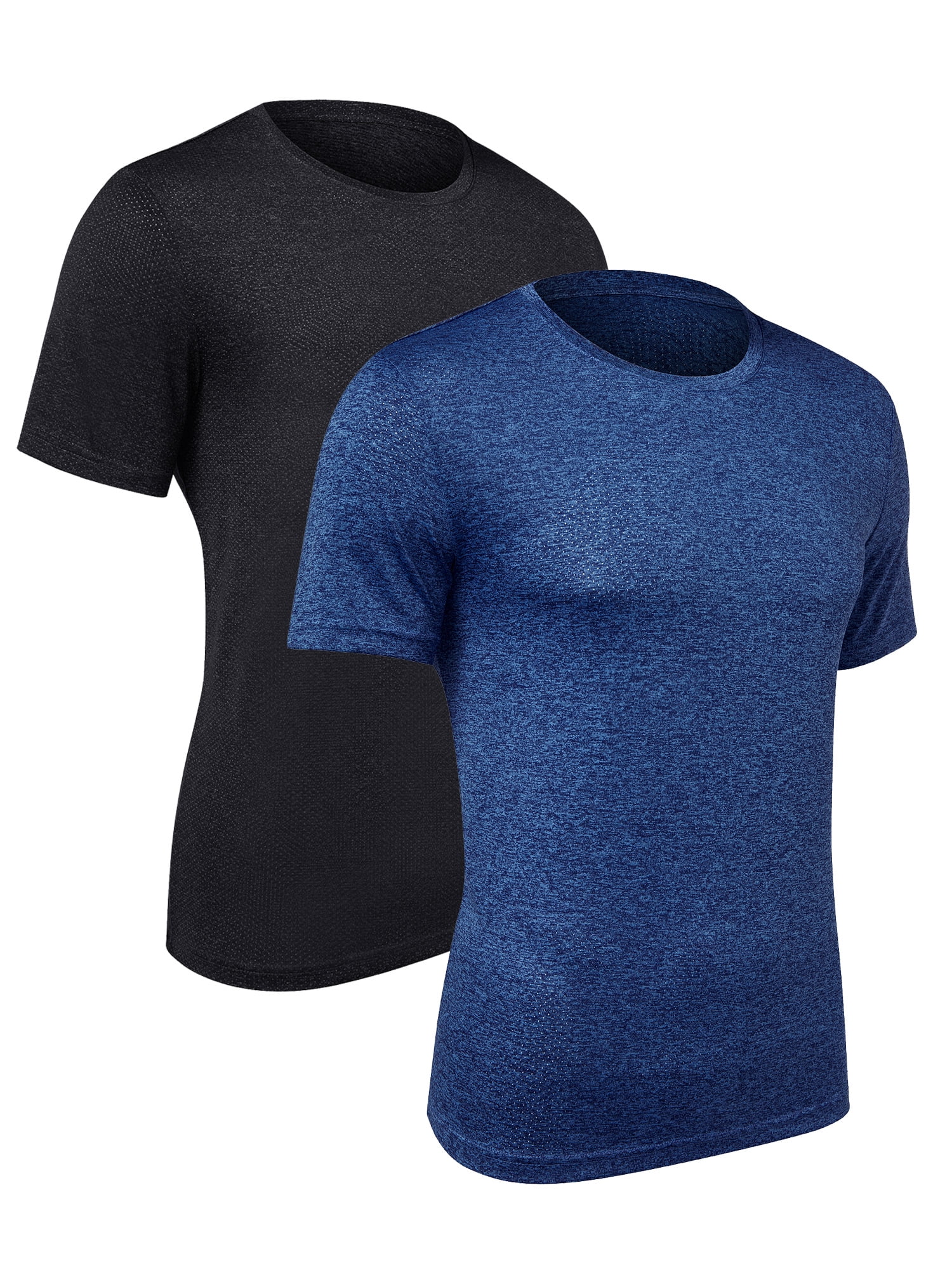 Mens Athletic T-Shirt Long Sleeved Quick dry Crew Neck Running Gym Training Tops