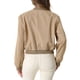 thumbnail image 3 of Chaqueta bomber de botón Inspire Chic para mujer, con cuello alto, de manga larga, casual y corta, talla L, color caqui, 3 of 6