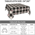 thumbnail image 6 of Checkered Valentines Tablecloth Round 70 Inch,Black Plaid Table Cloth,Stain Resistance Polyester Red Heart Valentine''s Day Table Covers for Kitchen Dining,Small Tablecloth for Parties Picnic, 6 of 6